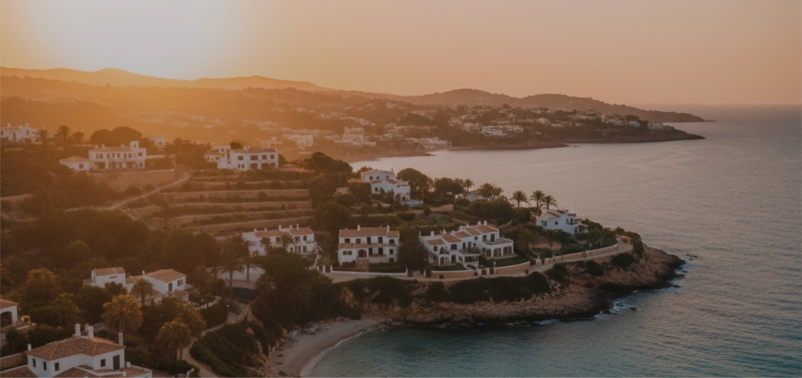 Ibiza waves crashing on shore